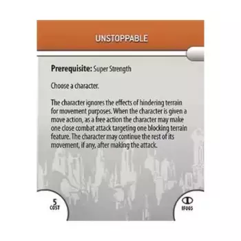 Карта подвига - Неудержимый, DC HeroClix - Icons - Singles