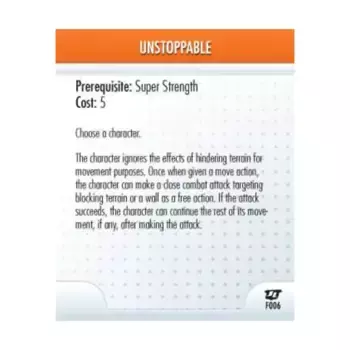 Карта подвига - Неудержимый, DC HeroClix - Justice League - Singles