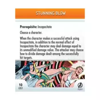 Карта подвига — Ошеломляющий удар, Marvel HeroClix - Avengers - Singles