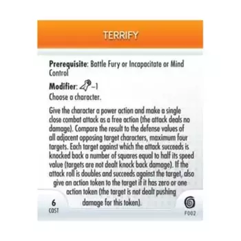 Карта подвига - Ужасать, Marvel HeroClix - Mutations & Monsters - Singles
