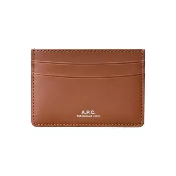 Картхолдер A.P.C. Andre Card Holder, цвет Hazelnut
