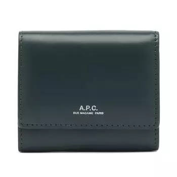 Картхолдер A.P.C. Compact Card Wallet, цвет Bottle Green