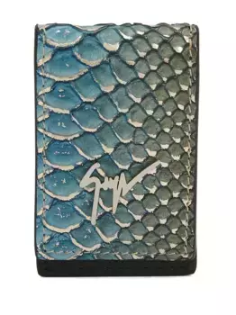 Картхолдер Albert с логотипом Giuseppe Zanotti, синий