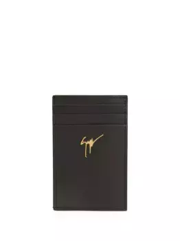 Картхолдер Albert с логотипом Signature Giuseppe Zanotti, черный