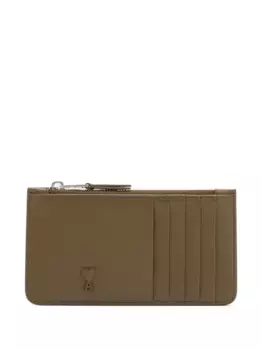 Картхолдер Ami de Coeur на молнии AMI Paris, коричневый