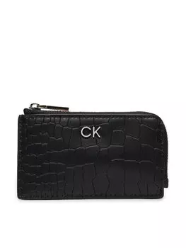 Картхолдер Ck Daily Zip Cardholder_Croco Calvin Klein, черный
