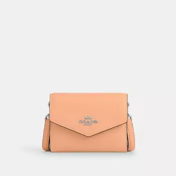 Картхолдер COACH Mini Envelope Wallet With Strap, цвет Sv/Faded Blush