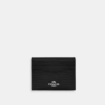 Картхолдер COACH Slim Id, серебряный/черный