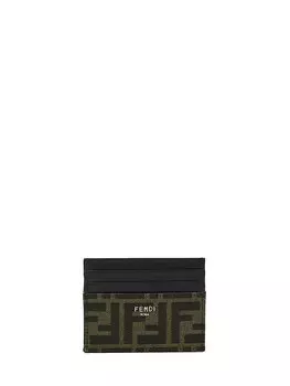 Картхолдер Fendi FF, бежевый