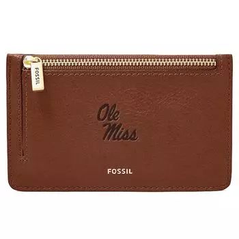 Картхолдер Fossil Ole Miss Rebels, коричневый