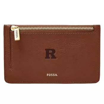 Картхолдер Fossil Rutgers Scarlet Knights, коричневый