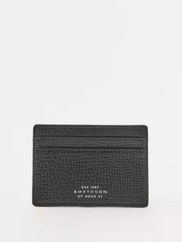 Картхолдер ludlow из зерненой кожи Smythson, черный