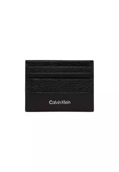Картхолдер мужской Calvin Klein кожаный, черный