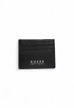 Картхолдер мужской GUESS кожаный, черный
