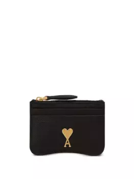 Картхолдер Paris Paris на молнии AMI Paris, черный