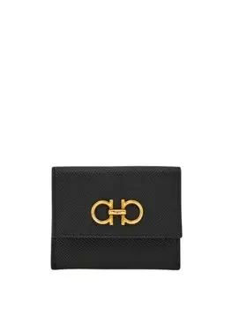 Картхолдер с декором Gancini Ferragamo, черный