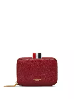Картхолдер с круговой молнией THOM BROWNE, красный
