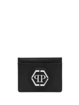 Картхолдер с логотипом Hexagon Philipp Plein, черный