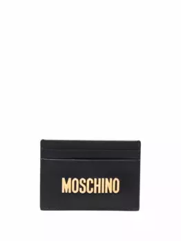 Картхолдер с логотипом Moschino, черный