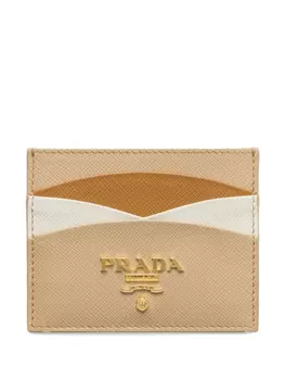 Картхолдер с логотипом Prada, нейтральный