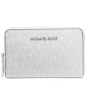 Картхолдер с молнией по периметру Logo Jet Set Michael Kors, белый
