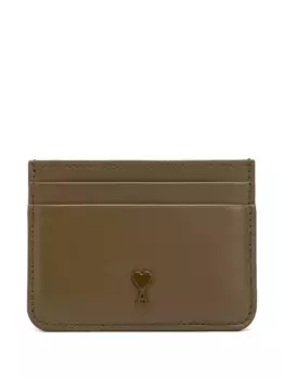 Картхолдер с монограммой Ami de Coeur AMI Paris, зеленый