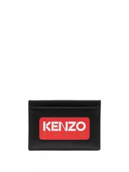 Картхолдер с нашивкой-логотипом Kenzo, черный