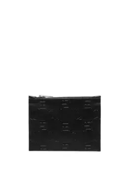 Картхолдер с тисненой монограммой MISBHV, черный