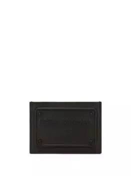 Картхолдер с тисненым логотипом DG DOLCE & GABBANA, черный