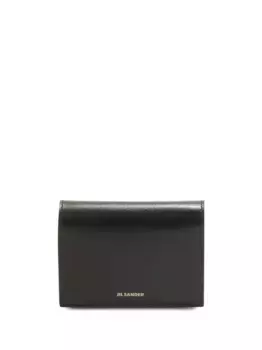Картхолдер с тисненым логотипом JIL SANDER, черный