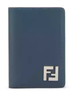 Картхолдер с узором Zucca FENDI, синий