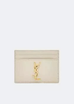 Картхолдер SAINT LAURENT Cassandre card case, белый