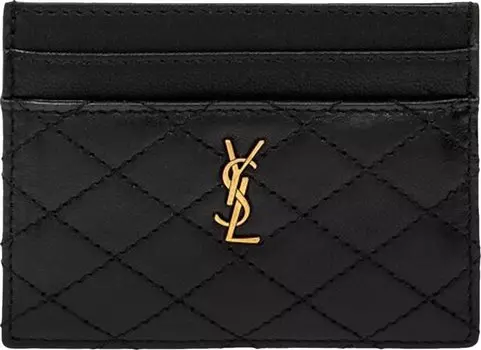Картхолдер Saint Laurent Credit 'Black', черный