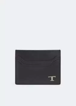Картхолдер TOD'S Leather cardholder, черный