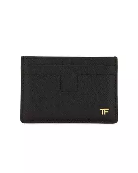 Картхолдер Tom Ford Small Grain Calf T Line Classic, черный