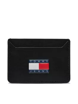 Картхолдер Tommy Jeans Tjm Heritage Leather Cc Holder AM0AM12085, черный