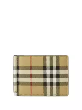 Картхолдер в клетку Vintage Check BURBERRY, нейтральный