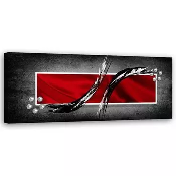 Картина арт-принт KUNSTLOFT Crimson Symphony, красный