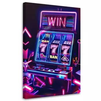 Картина арт-принт KUNSTLOFT Jackpot Machine, сиреневый