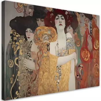 Картина арт-принт KUNSTLOFT Klimt - Women, золотой