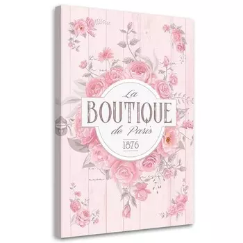 Картина арт-принт KUNSTLOFT La Boutique de Paris 1876, светло-розовый