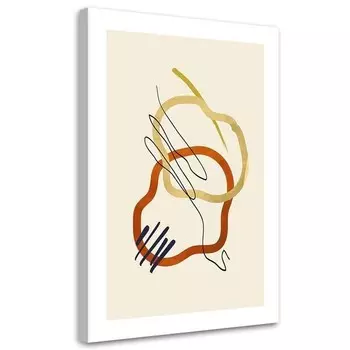 Картина арт-принт KUNSTLOFT Line and Shapes, многоцветный