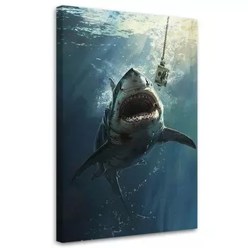 Картина арт-принт KUNSTLOFT Money Bait, синий