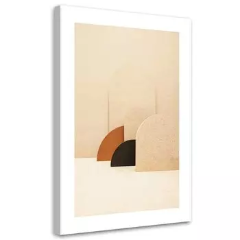 Картина арт-принт KUNSTLOFT Shapes in Earth Tones, бежевый