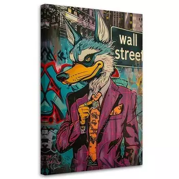 Картина арт-принт KUNSTLOFT Urban Hare Majesty 3, многоцветный