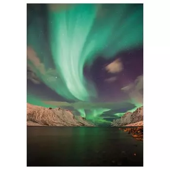 Картина, Аврора III, 50х70 см ,черный/бирюзовый, PJTTERYD IKEA