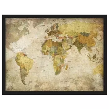 Картина Bilderwelten Weltkarte I, зеленый