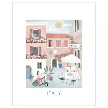 Картина, иллюстрация, Италия, 40х50 см ,мультиколор, BILD IKEA