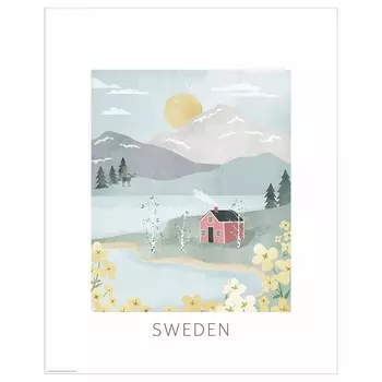 Картина, иллюстрация, Швеция, 40х50 см ,мультиколор, BILD IKEA