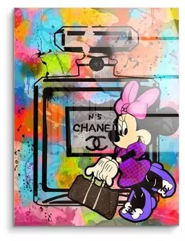 Картина из акрилового стекла ArtMind Shopping Love, многоцветный